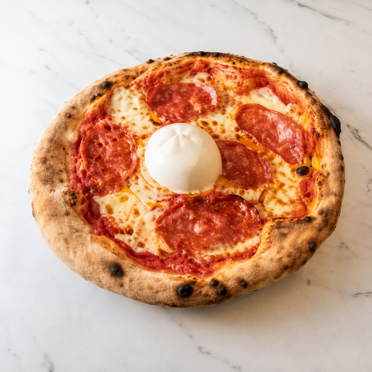 300 - Pizza Burrata e Schiacciata