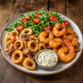 FRITTURA DI CALAMARI E GAMBERI