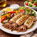 312 - Gegrillte Tintenfische