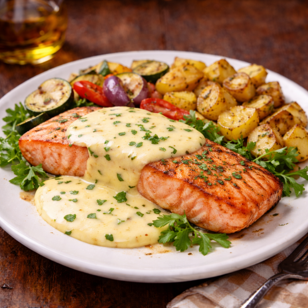 408 - Lachs Filet alla Bernese