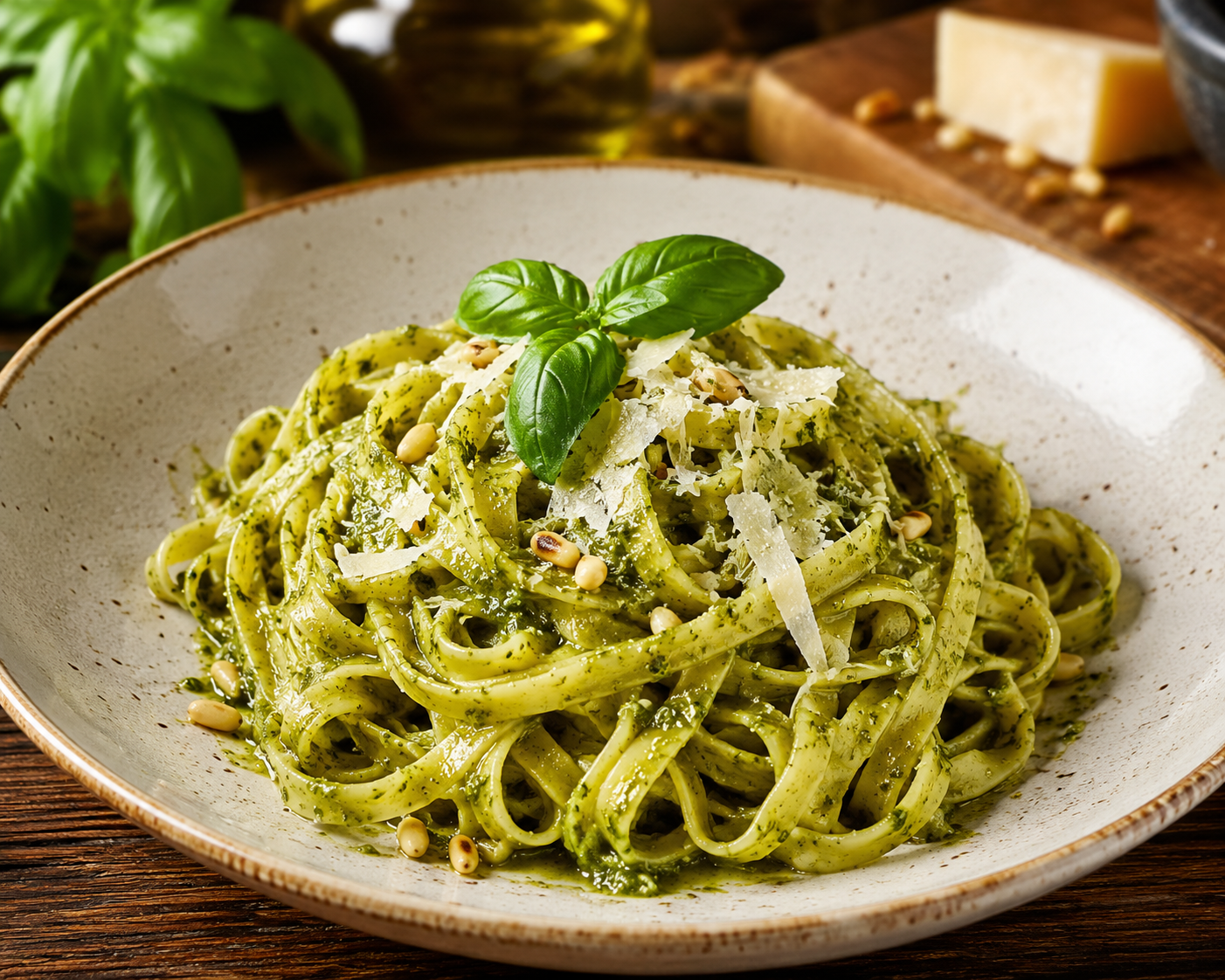 TAGLIATELLE AL PESTO